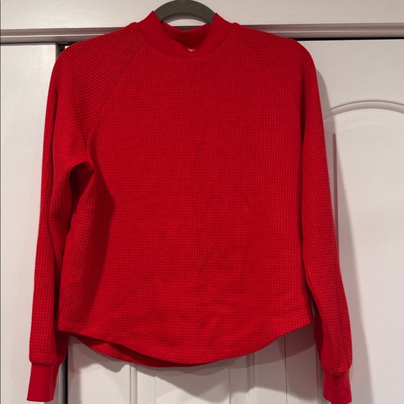 Madewell Tops - Madewell thermal true Red Long Sleeve Top small